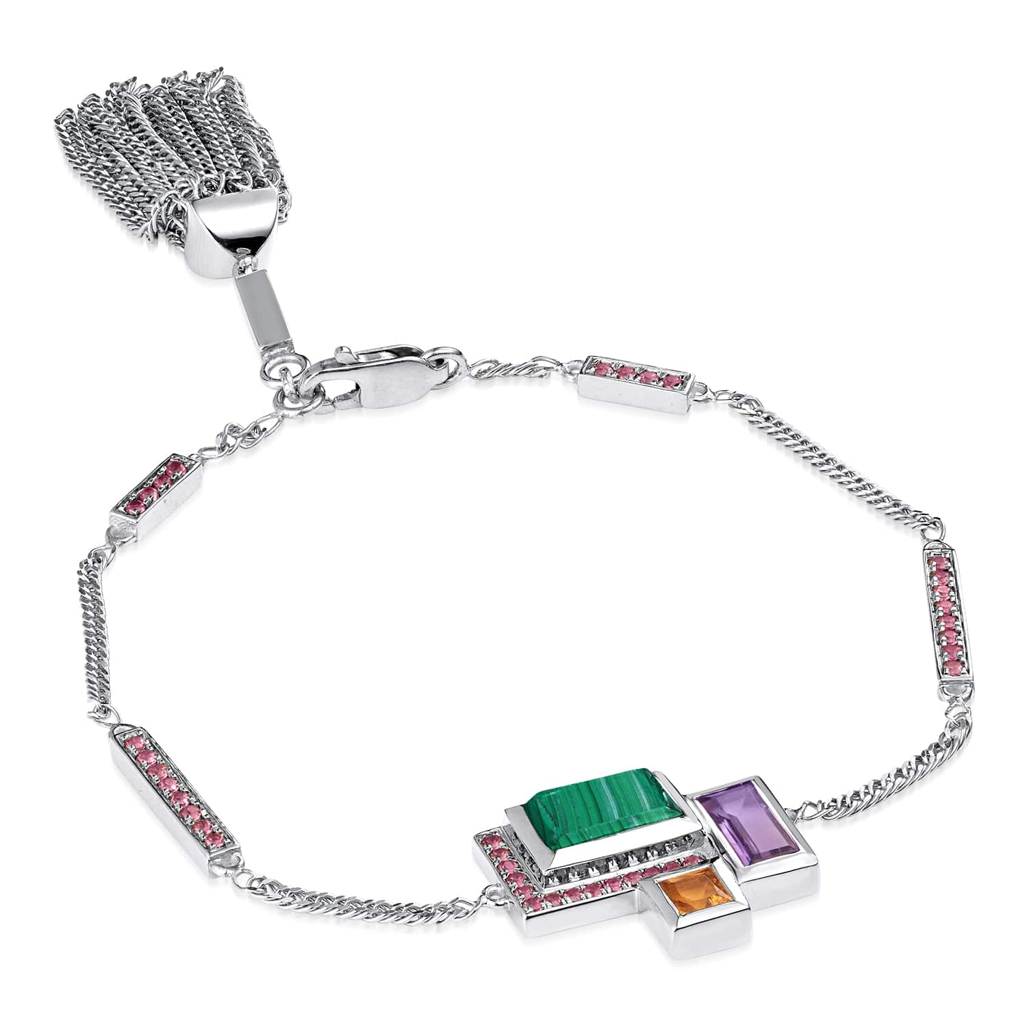 Ornate Geometric Tassel Bracelet