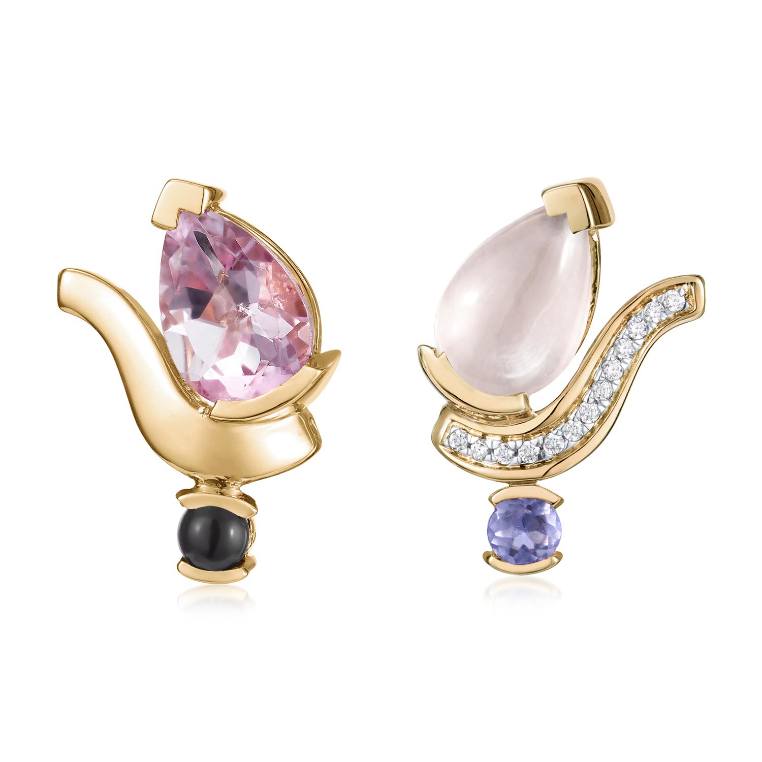 Belle Mix And Match Teardrop Stud Earrings