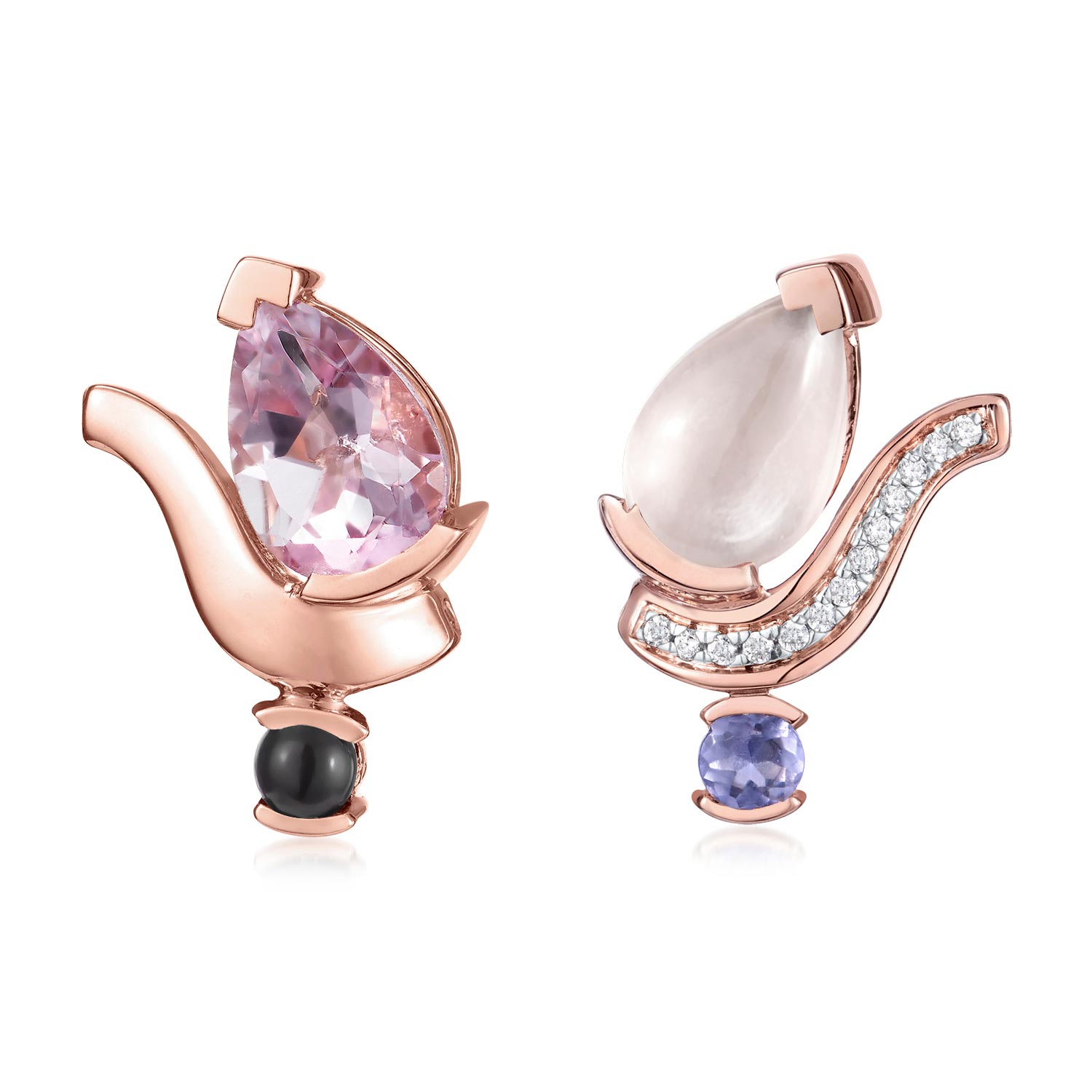 Belle Mix And Match Teardrop Stud Earrings