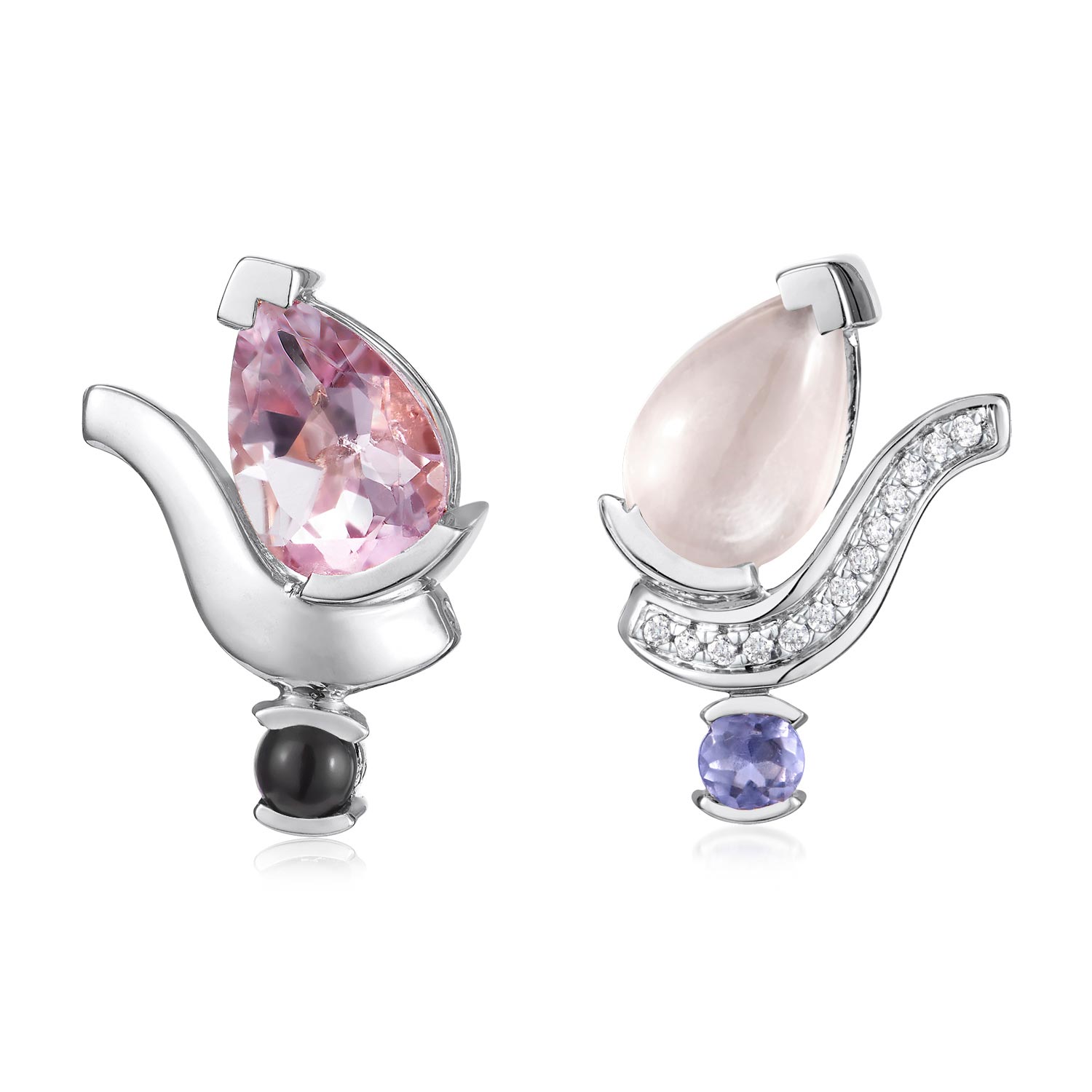 Belle Mix And Match Teardrop Stud Earrings