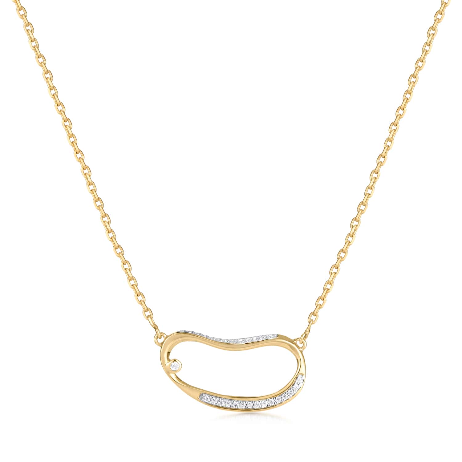 Marque Hoop Diamond Necklace 