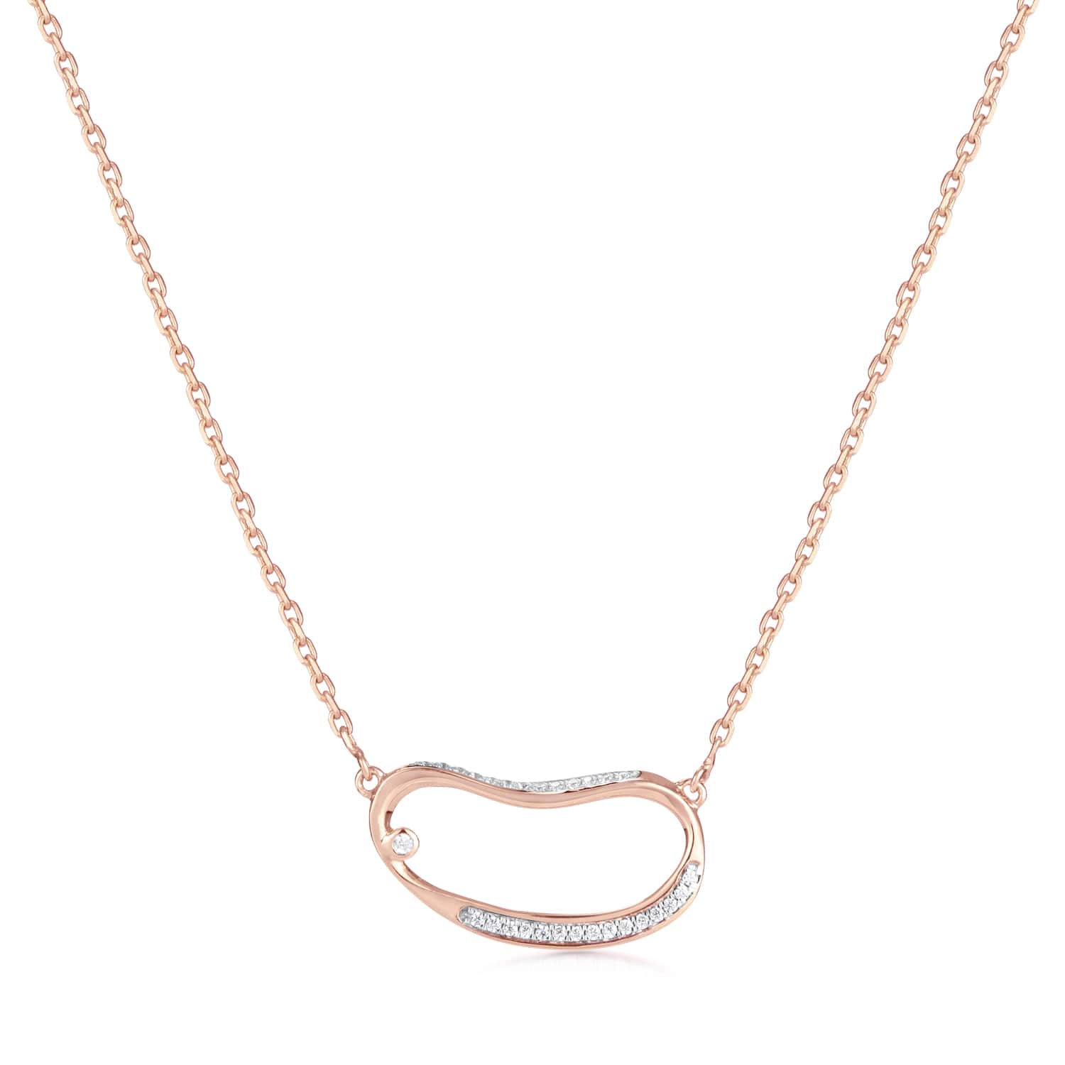 Marque Hoop Diamond Necklace 