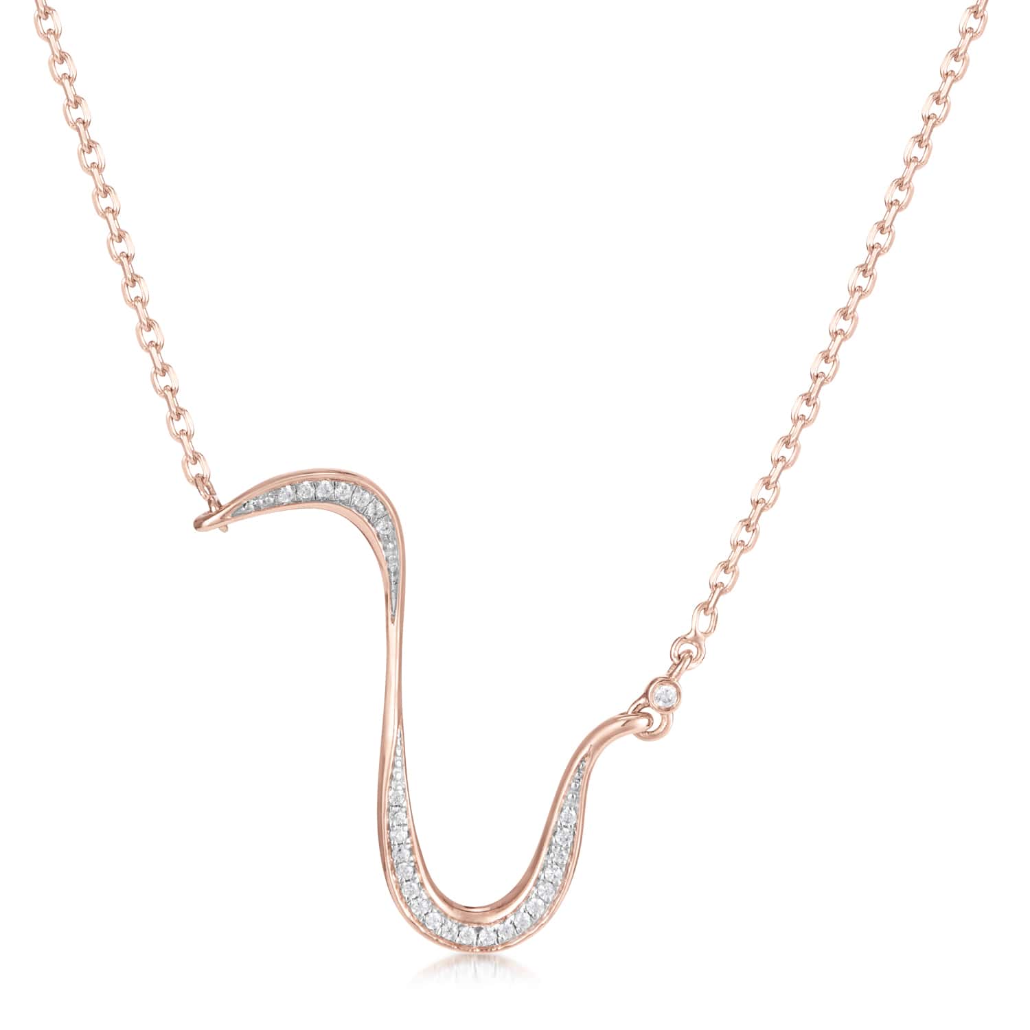 Marque Diamond Slash Necklace  