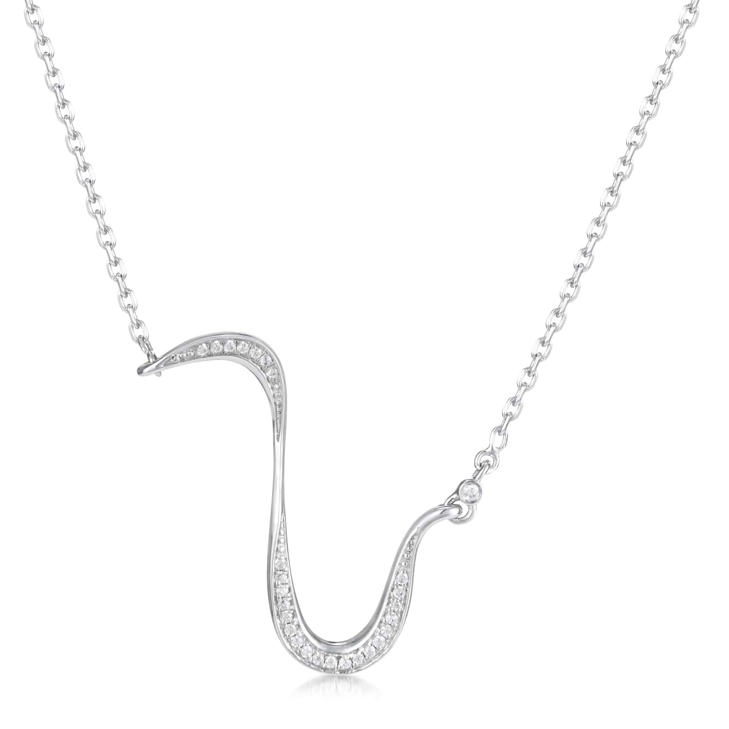 Marque Diamond Slash Necklace  