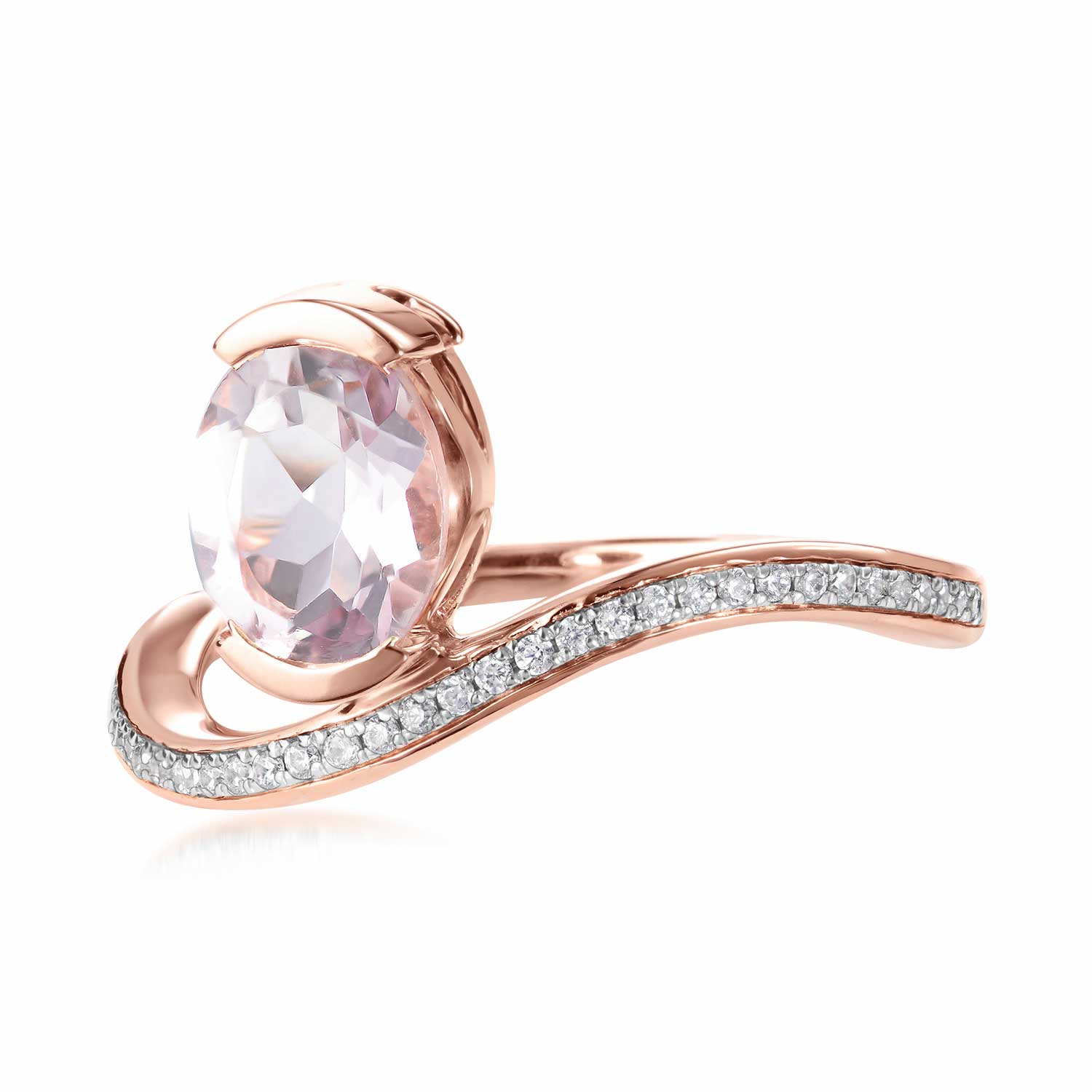 Belle Pink Amethyst Oval Ring