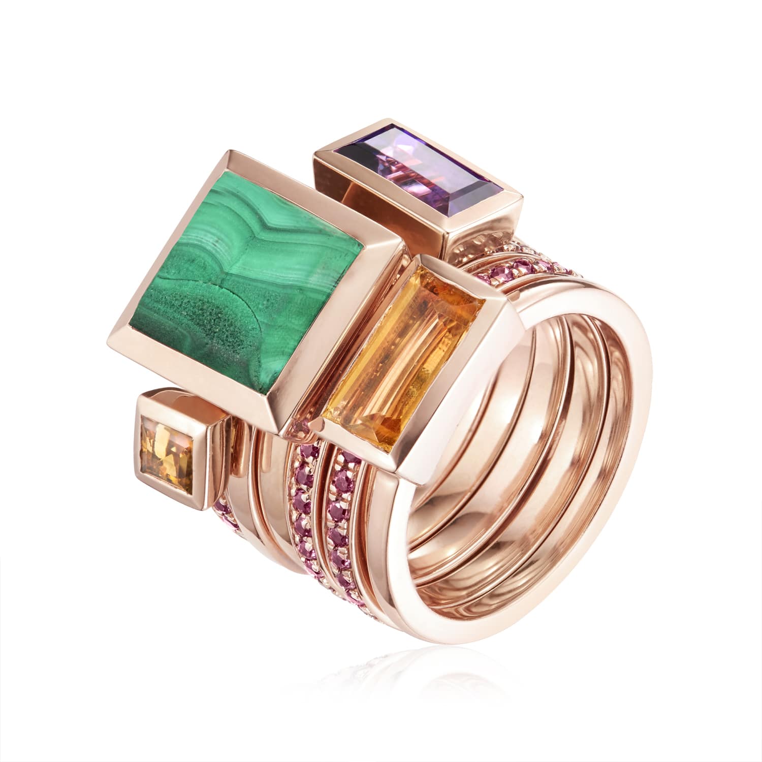 Ornate Stacked Ring