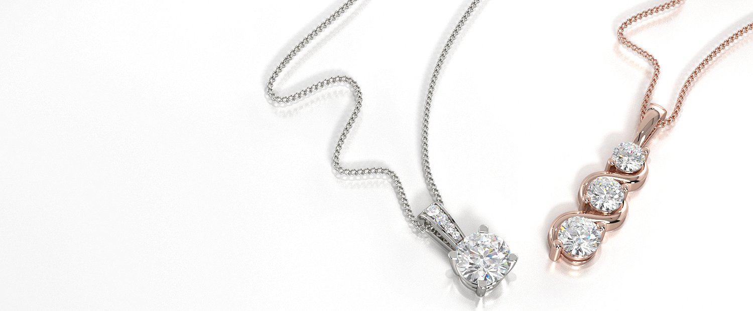 Diamond Lab Grown Pendant Necklace For Her Sacet Diamond Pendants