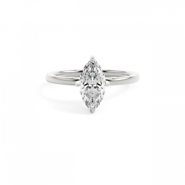 Marquise Classic Hidden Halo Engagement Ring