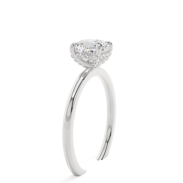 Cushion Gallery Hidden Halo Engagement Ring