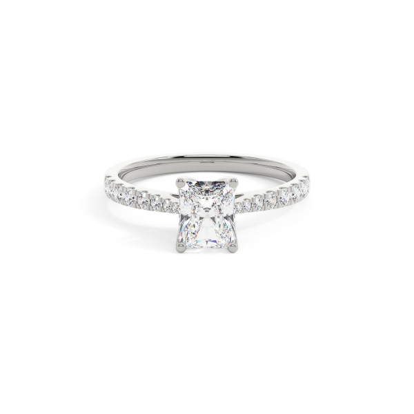 Radiant Grand solitaire Engagement Ring