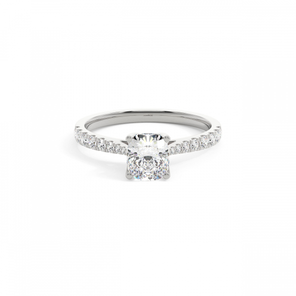 Cushion Grand solitaire Engagement Ring