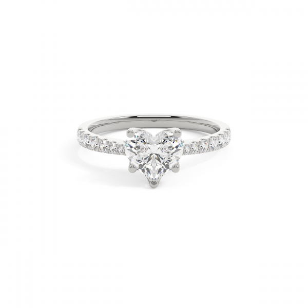 Heart Grand solitaire Engagement Ring