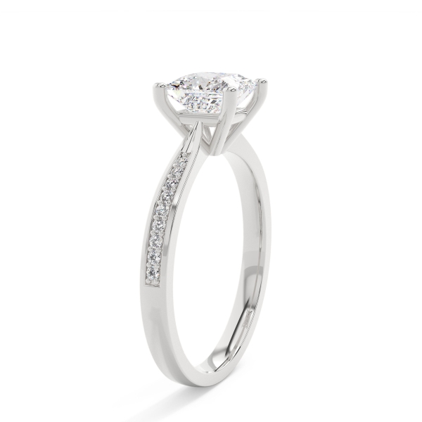 Princess Solitaire & Channel Setting Engagement Ring
