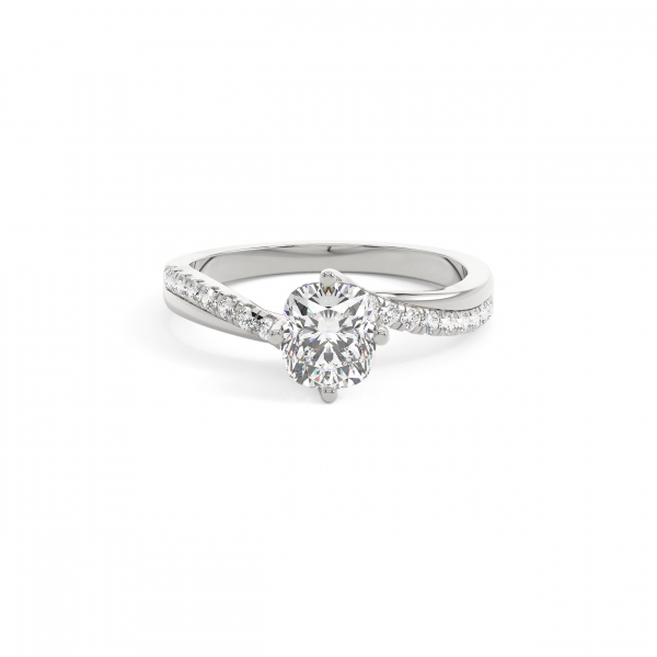 Cushion Infinity Solitaire Engagement Ring