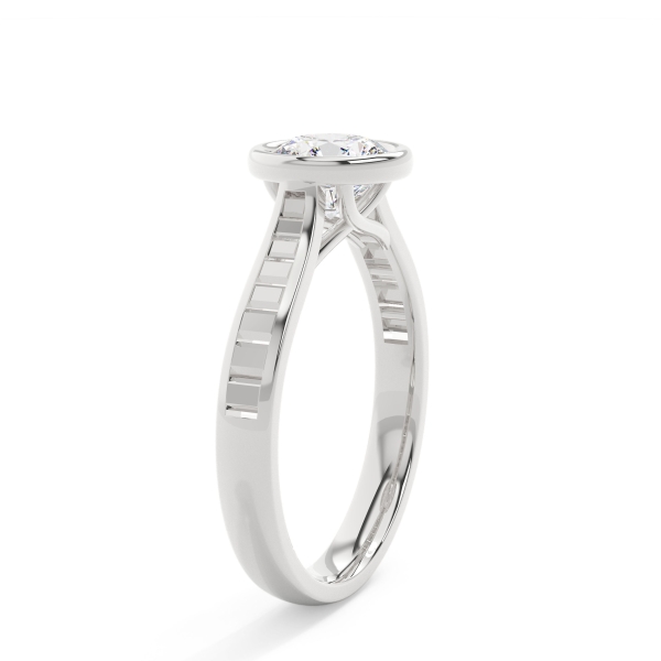 Round Grand Bezel Engagement Ring