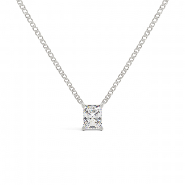 Radiant Prong Setting Solitaire Pendant