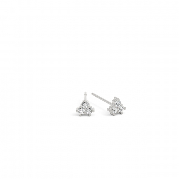 Round Triangle Studs Earrings