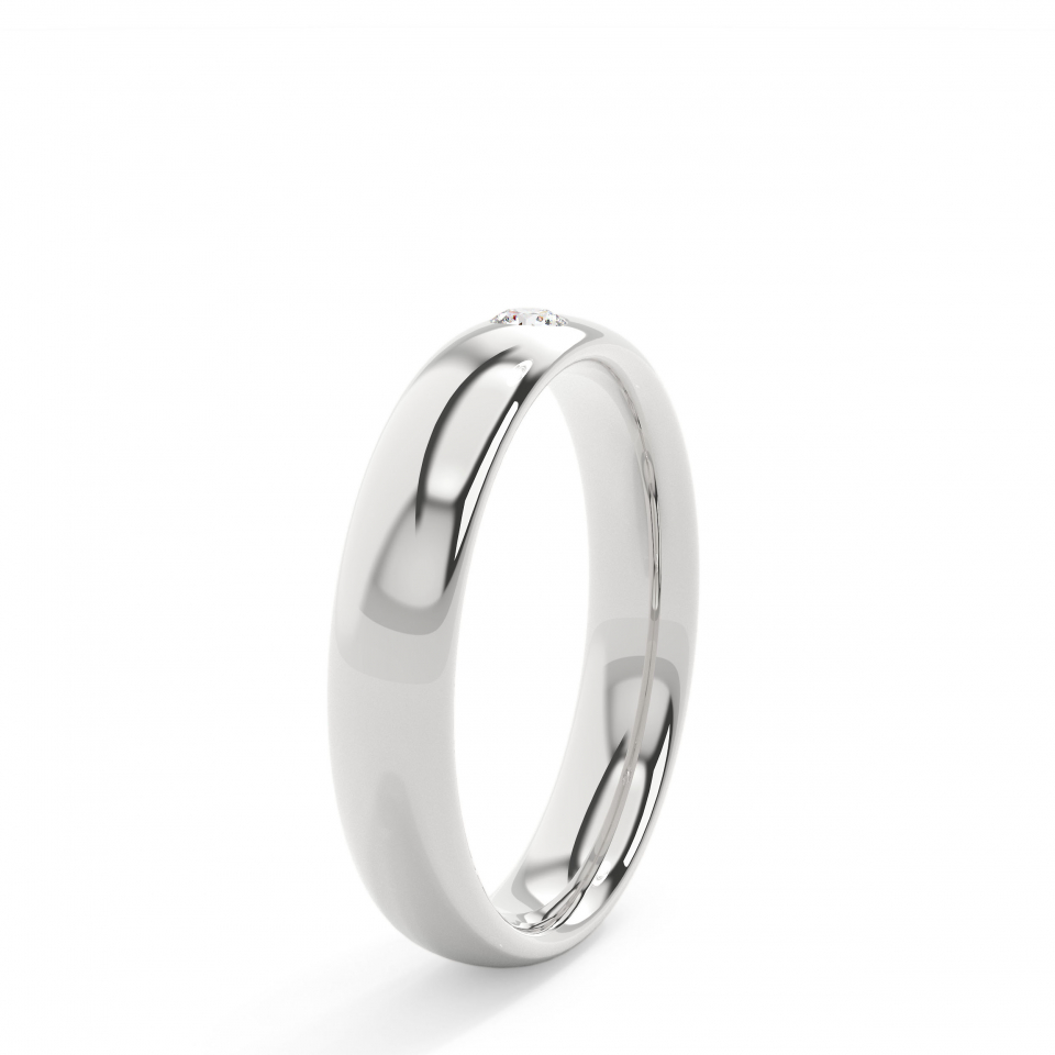 18k White Gold Diamond Wedding Ring